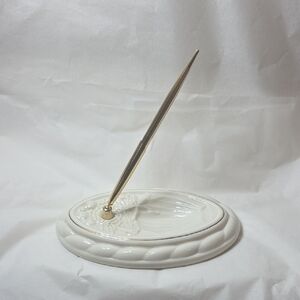 Belleek Maritime Desk Set Gilt #1953